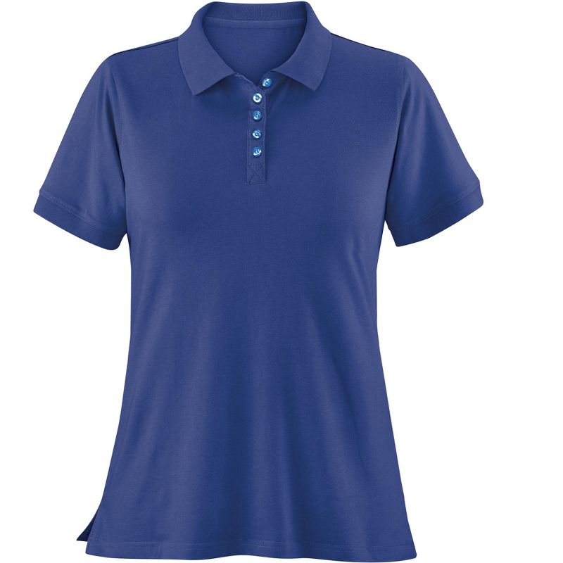 Collections Etc Ladies Soft Knit Polo, 1 of 5