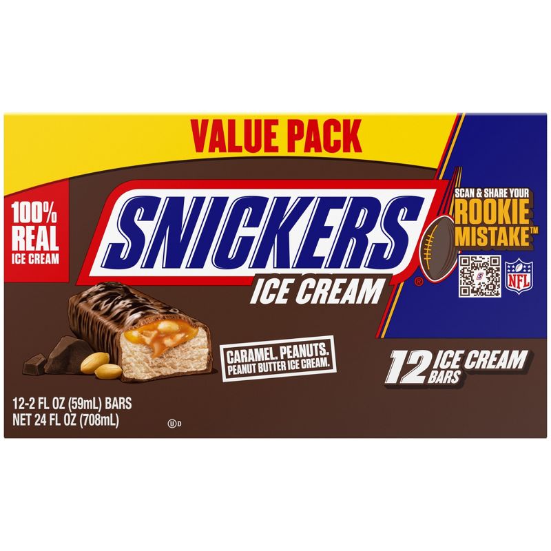 Snickers Ice Cream Bars - 12ct/24oz, 3 of 8