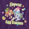 Paw Patrol Expert Easter Egg Hunters Skye And Everest Adult T-Shirt Purple - 2 of 4