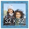 PosterPalooza | Square Shabby Chic Blue Picture Frame - UV Acrylic, Foam Board Backing, Hanging Hardware - 2 of 4