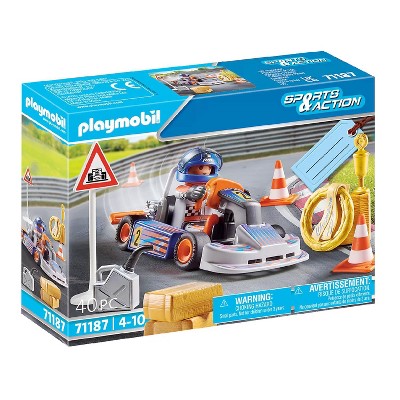Playmobil Sports & Action Go-Kart Racer Gift Set 71187 Playset 40pc