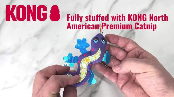 KONG Better Buzz Gecko Cat Toy, 2 of 5, play video