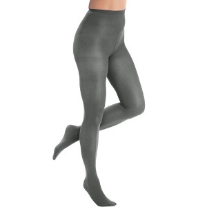 Comfort Choice Women's Plus Size 2-Pack Opaque Tights - 1 of 4