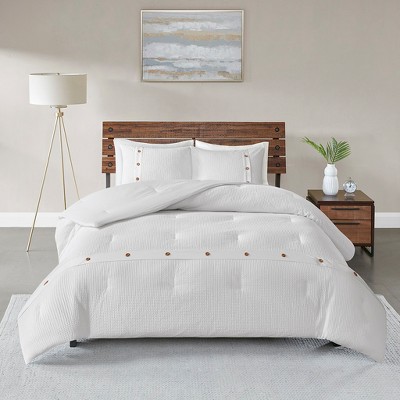 3 Pcs Stylish Casual Modern Design Cotton Comforter Set,All Season Bedding Set,Cozy Home Textile Matching Shams