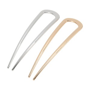 Unique Bargains Women's Fashion U-shaped Hair Pin 2 Pcs - 1 of 4