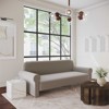 TOV Furniture Keira 15" Square Marble Side Table in Cream Finish - 2 of 4
