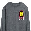 Men's - Marvel - Iron Man Invincible Oversized Long Sleeve Graphic T-Shirt - 3 of 4