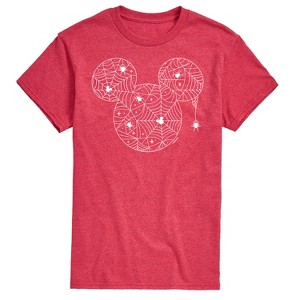 Men's - Disney - Mickey Spider Web Design Short Sleeve Graphic T-Shirt - 1 of 4