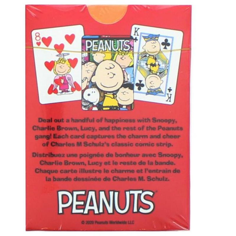 Aquarius Puzzles Peanuts Cast Playing Cards | 52 Card Deck + 2 Jokers, 3 of 4
