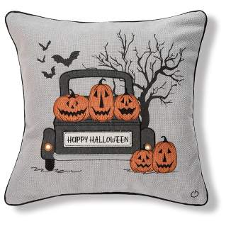 G128 18 x 18 in Halloween Spooky Waterproof Pillow Covers, Set of 4