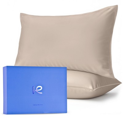 Kickoff 100% Bamboo Viscose Pillowcases Only, Hidden Zipper, Cooling Breathable, Bedding Pillow Covers for Hot Sleepers