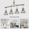 Bella Depot Dining Room Light Fixture 40-Inch Farmhouse Linear Chandeliers - 3 of 4