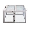 DOMETOUR Folding Rabbit Hutch with Roosting Bar, Wood Collapsible Guinea Chick Run, Outdoor Bunny Cage, Portable - 4 of 4