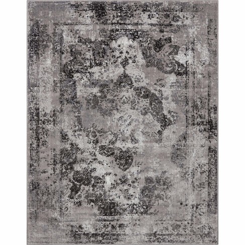 Well Woven Patras Grey Vintage Oriental Medallion 2x7 (2'3 x 7'3