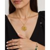 Clotth Sun Necklace for Women Vintage Bohemian Spiral Sun Pendant Necklace Unique Gold Statement Sun Necklace Boho Style Jewelry - 2 of 4