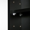 GlasFlength Decorative Storage Cabinets 5 Tier Display Cabinet Glass Display Cabinet Wall Mounted Cabinet for Living Room, Black, 31.5"*3.75"*23.5" - 3 of 4