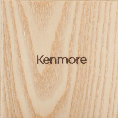 Kenmore Kane 14-Piece Glacier Blue Stainless Steel Cutlery Set with Rubber Wood Block