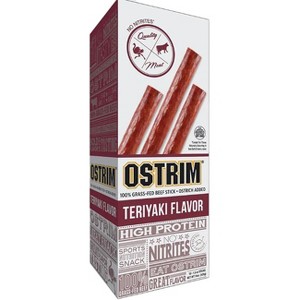 Ostrim Beef & Ostrich Snack Teriyaki Flavor 10 Pack - 1 of 2