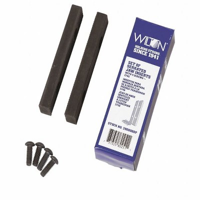 Wilton  Serrated Vise Jaws,Steel,PK2 2908060P