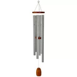 Woodstock Chimes Signature Collection, Amazing Grace Chime, Heavenly 53'' Silver Wind Chime AGXLS