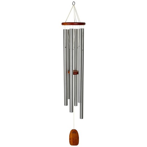 Woodstock Chimes Signature Collection, Amazing Grace Chime, Heavenly 53'' Silver Wind Chime AGXLS - image 1 of 4