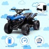 coucheta Kids ATV 4 Wheeler, 6V Battery Powered Quad Electric Vehicle with LED Lights, Music and Wear-Resistant Wheels, Ride on Toy Car for Kids - 3 of 4