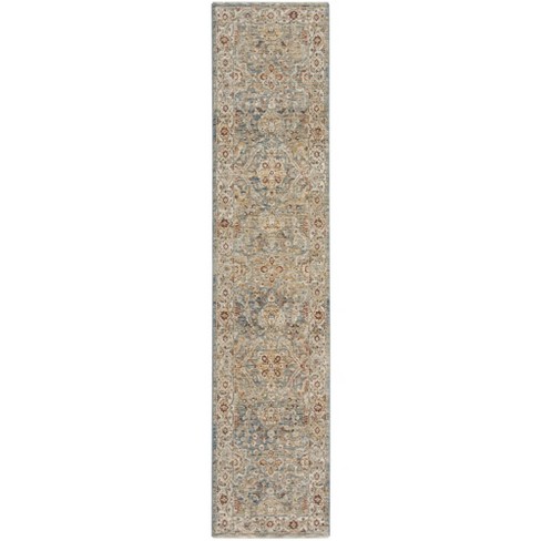 Nourison Petra Botanical Traditional Indoor Rug Blue 2'3