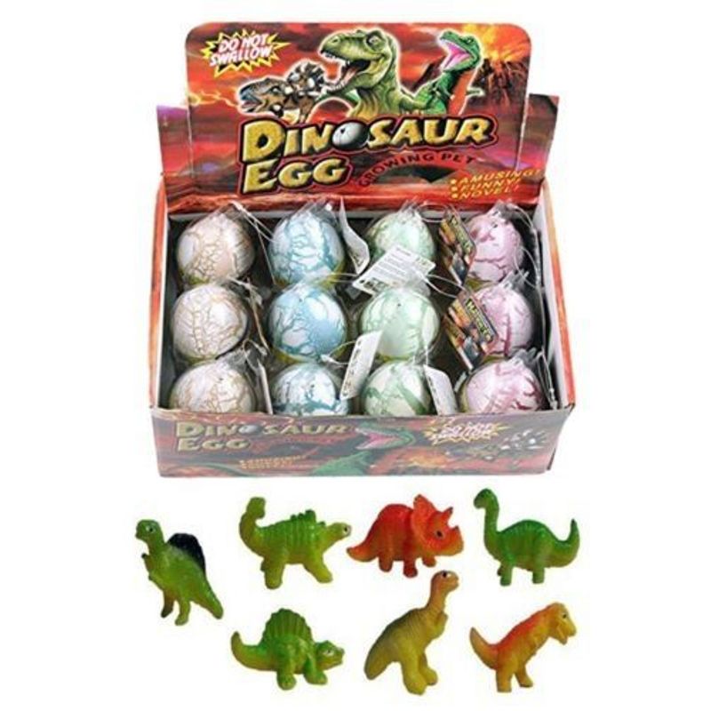 Insten 12 Pieces Magic Hatching and Growing Dinosaur Eggs, Dino Toys Playset for Kids, 1 of 4