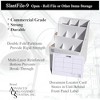 Advanced Organizing Systems - SlantFile-9 Open Roll File Storage Box - Corrugated 26x16.5x16.5 With 9 Compartments - 3 of 4