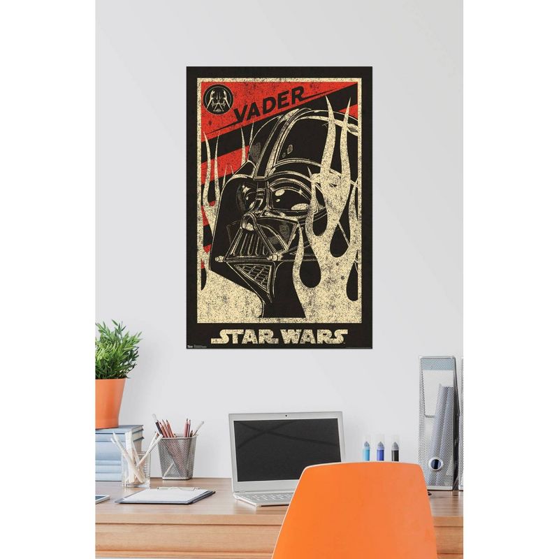 34&#34; x 22&#34; Star Wars: Saga Vader Propaganda Premium Poster - Trends International, 4 of 5