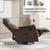 KWPZQEB Swivel Recliner Chair, Manual Recliner Chair with Heat & Massage, Comfortable Arms & Back, Rocker Chair, Single Sofa for Living Room - 2 of 4