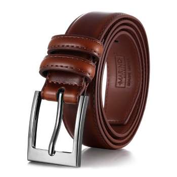 Mio Marino Men's Dual Loop Leather Belt