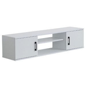 Atelier Mobili, Floating TV Stand Under TV Shelf Floating,Floating TV Console (White) - 1 of 4