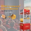 LOVSON Red popcorn cart equipped with a 20-ounce stainless steel pot, heating lamp and accessories, suitable for parties and commercial venues - 4 of 4