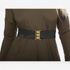 Anna-Kaci Wide Elastic Waist Belt with Gold Tone Clasp for Women - 2 of 4