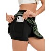 Women's Tennis Skirt with Built-in Shorts Pleated High-Waisted Athletic Skort with Pockets - 4 of 4