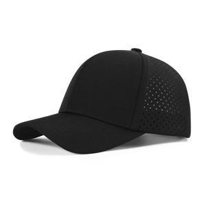 Nertpow Men Quick Dry Baseball Cap Laser Cut Mesh Ball Curved Brim Snapback Hat - 1 of 4