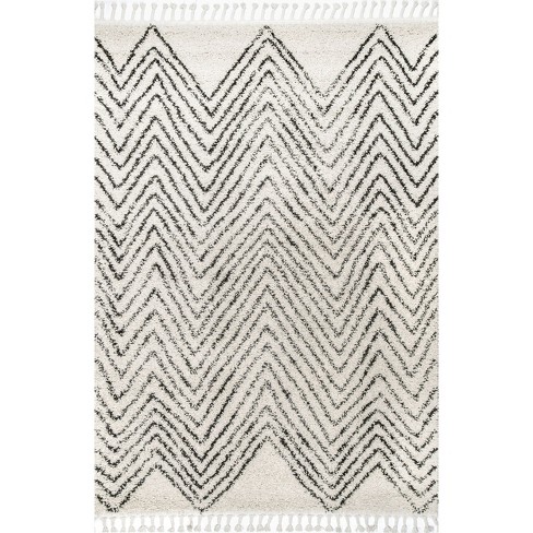 Nuloom Amanda Moroccan Chevron Tassel Indoor Area Rug - image 1 of 4