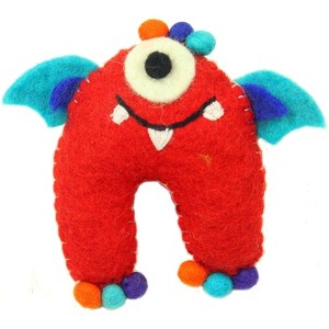 Slickblue Felt Tooth Fairy Critters - Colorful Monsters with Pocket for Teeth, Fun Options: Orange, Green, Red, Blue - 1 of 1