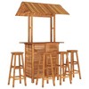 vidaXL Garden Bar Set Natural Wood Solid Acacia Wood Large Durable - 3 of 4