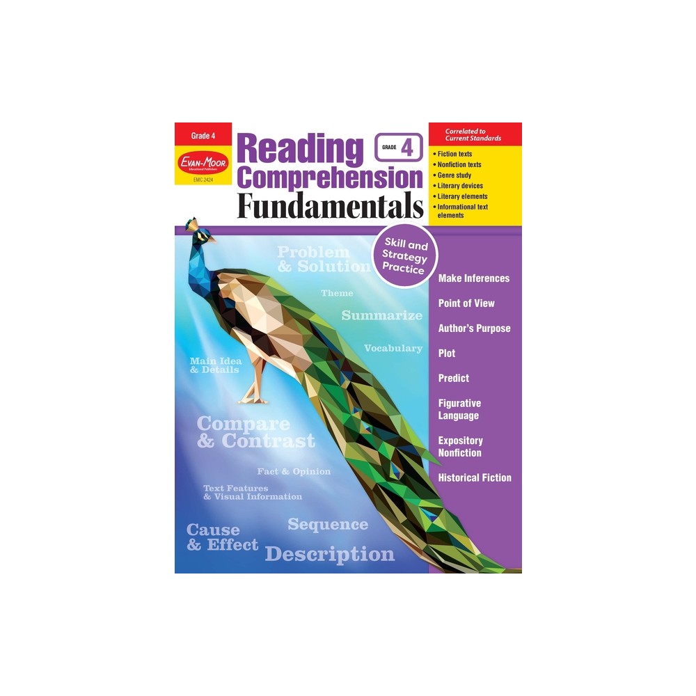 Reading Comprehension Fundamentals, Grade 4 Teacher Resource - by Evan-Moor Educational Publishers (Paperback)