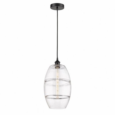 Vaz - 1 Light Cord Hung Mini Pendant In Industrial Style-18.5 Inches Tall and 10 Inches Wide