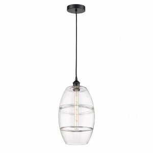 Vaz - 1 Light Cord Hung Mini Pendant In Industrial Style-18.5 Inches Tall and 10 Inches Wide - 1 of 1