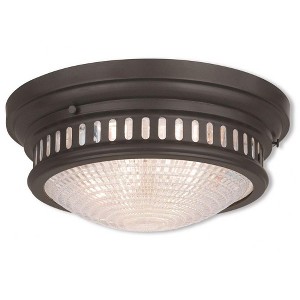 Livex Lighting Berwick 2 - Light Flush Mount in  Brushed Nickel - 1 of 4