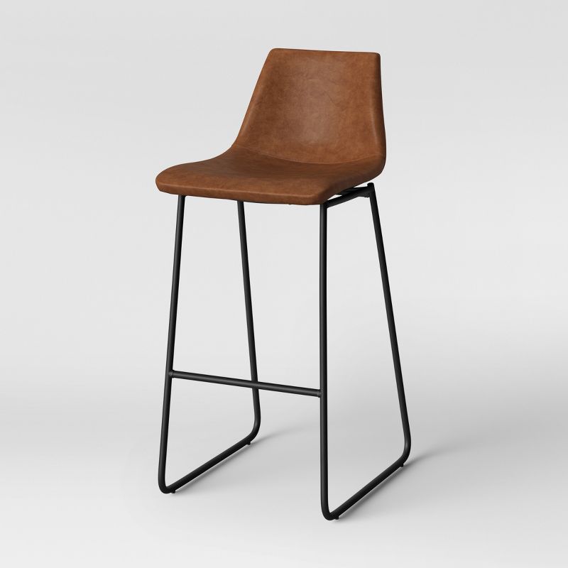 Bowden Faux Leather Barstool - Threshold™, 3 of 10