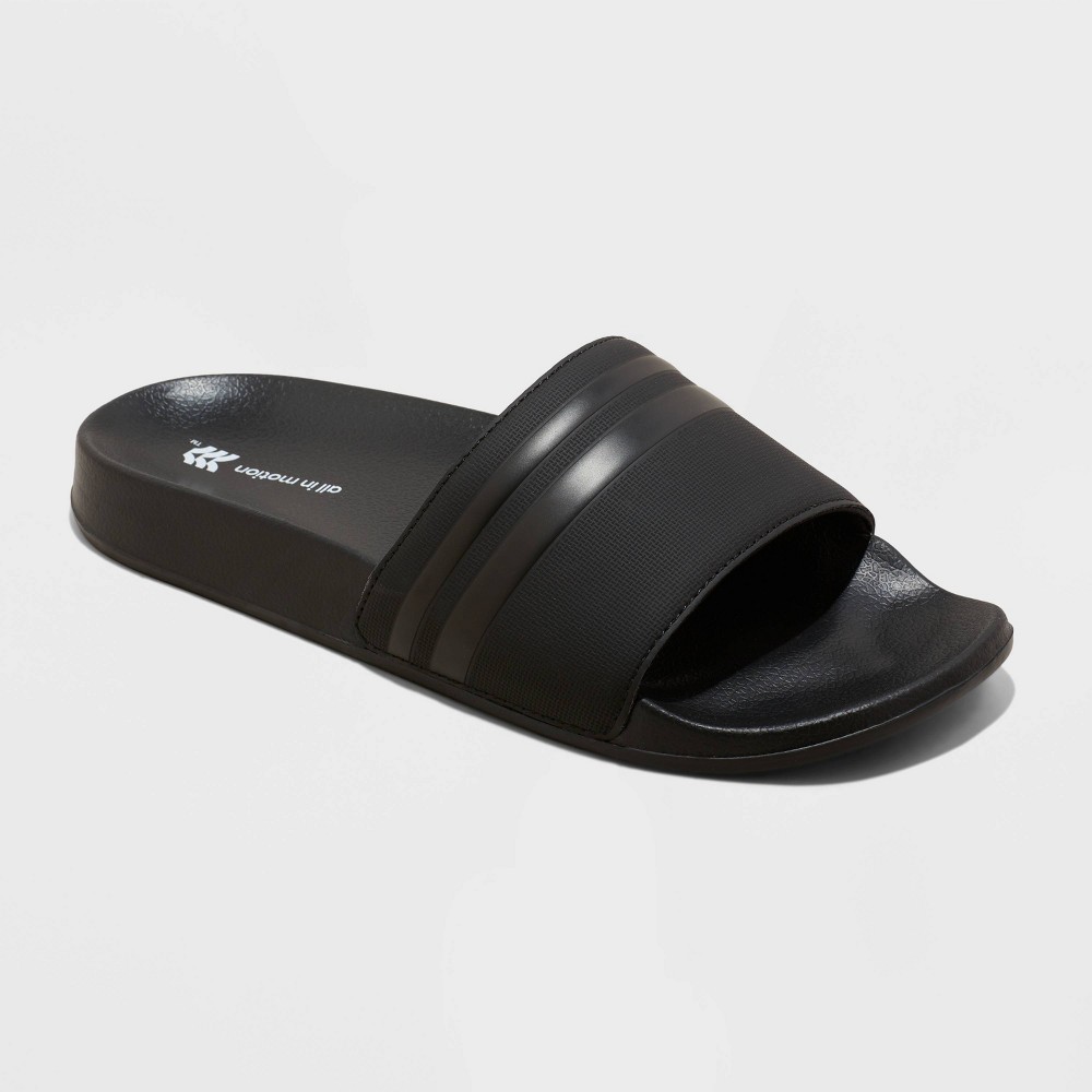 Size 10 Men's Winston Sport Slide Sandals - All in Motion™ Black 