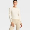 Women's Modal Ribbed Long Sleeve Top - All In Motion™ - 3 of 4