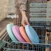 LunaLulinlk Kid-Sized Bamboo Plates, 4 Pack, Without Lids - 2 of 4