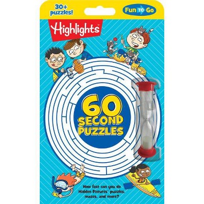 60-Second Puzzles - (Highlights Fun to Go) (Paperback)