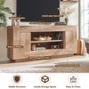 70" Modern TV Stand, Entertainment Center for TVs Up to 80", Media Console with Open Storage & Side Cabinets, Thick Wood TV Consoles - 3 of 4